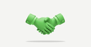 Handshake grey card