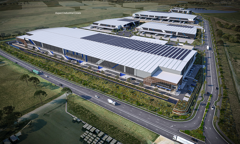 Artist impression of new industrial estate