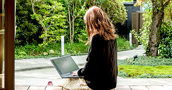 Woman on laptop