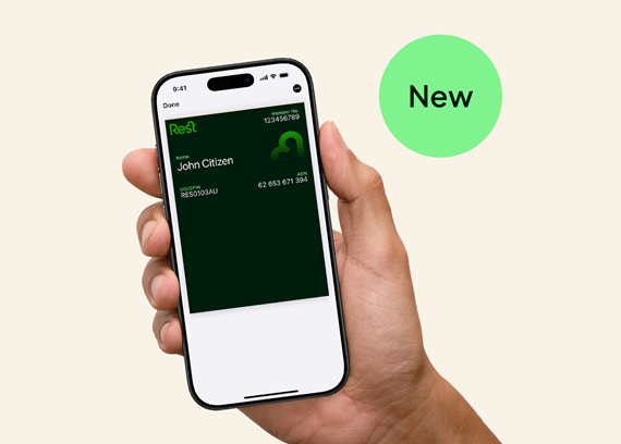 Rest Digital Member Card displayed on a mobile phone