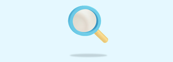 a magnifier checking a golden egg