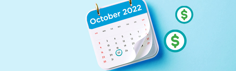 October 25 2022, the date of the 2022-23 Federal Budget circled on a calendar