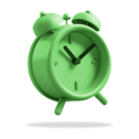 Alarm clock green