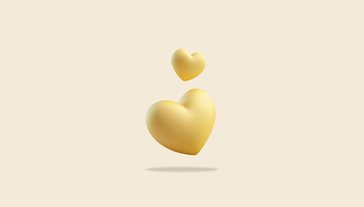 Two hearts beige mb