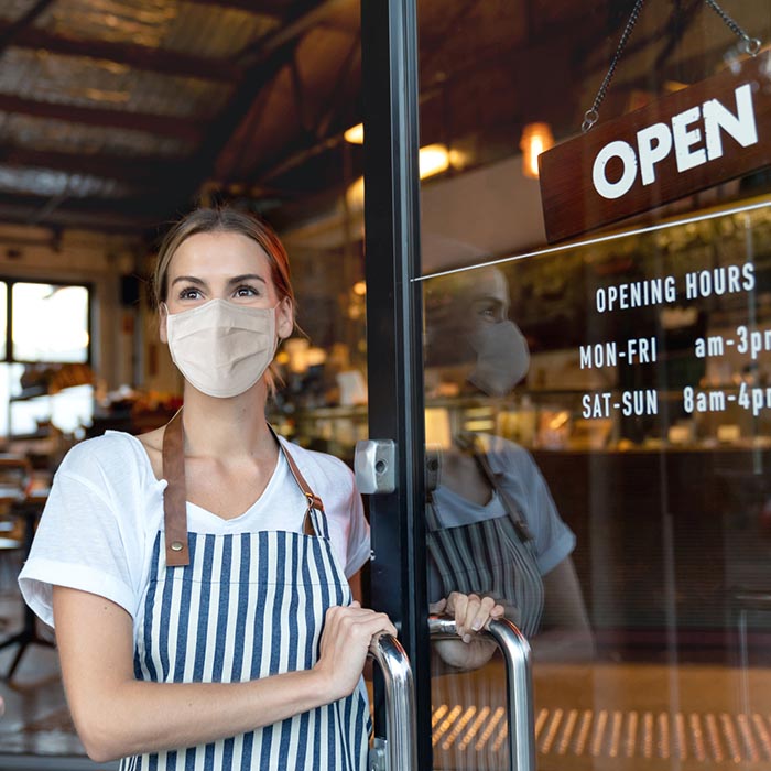 Cafe worker