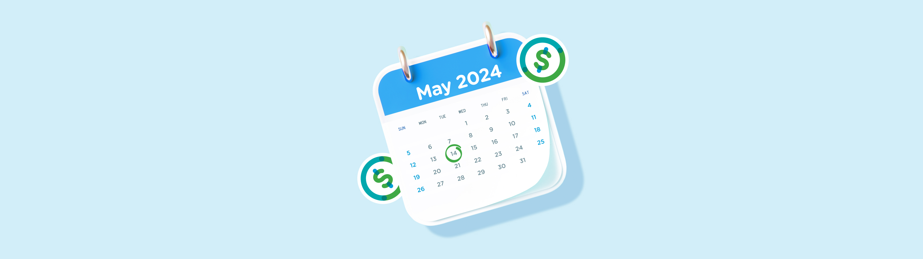 May 14 2024, the date of the Federal Budget circled on a calendar