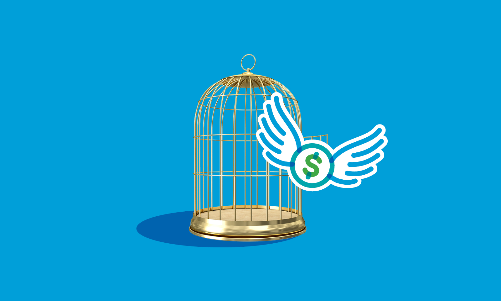 Financial freedom bird cage