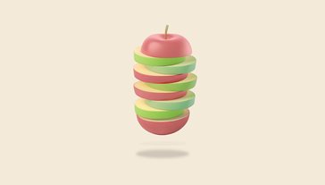 sliced apple