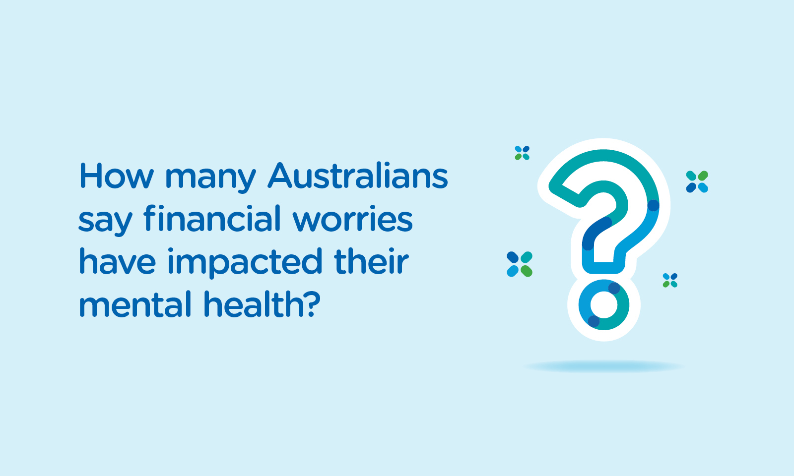 How many Australians say financial worries have impacted their mental health?