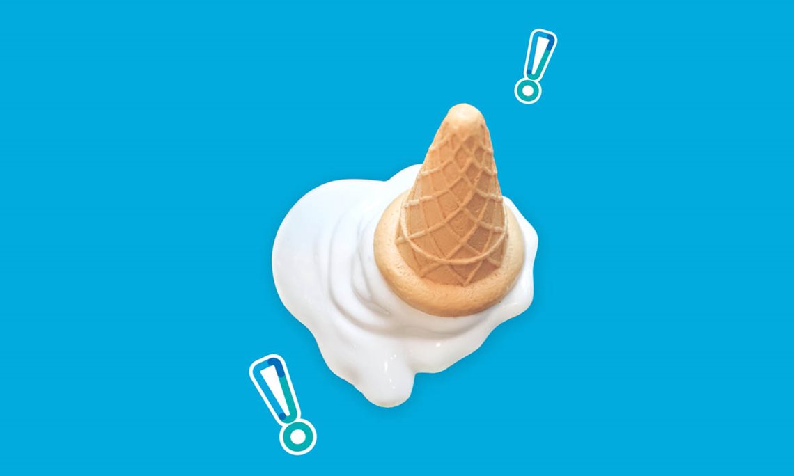 dropped Ice cream