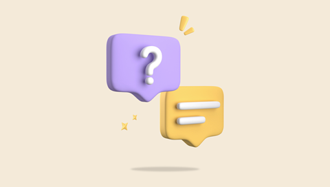 question box with chat box answer