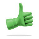 Thumbs up green