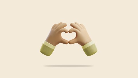 hands making a heart sign