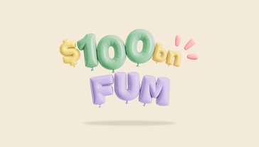 $100bn in funds in management